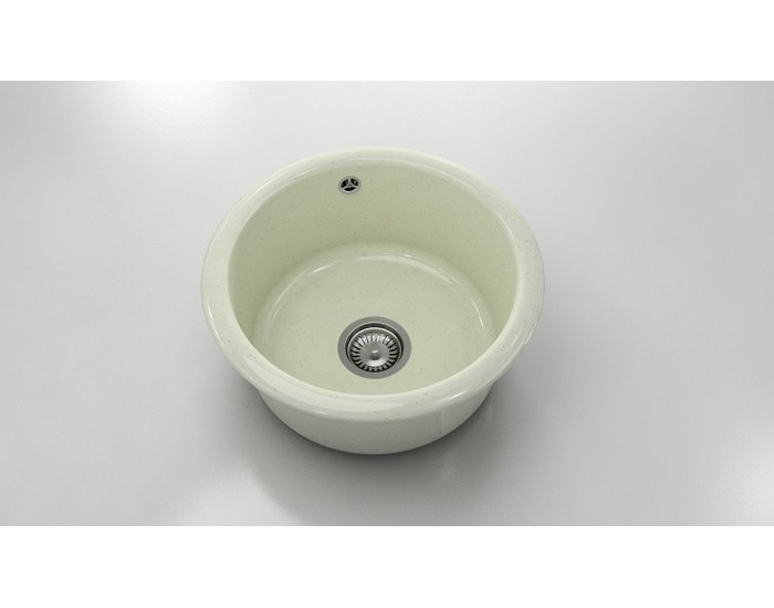 Кръгла мивка Classic 206, Granicite, 209 Arctic, с включен сифон