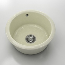 Кръгла мивка Classic 206, Granicite, 211 Silver Stone, с включен сифон - Chiuvete