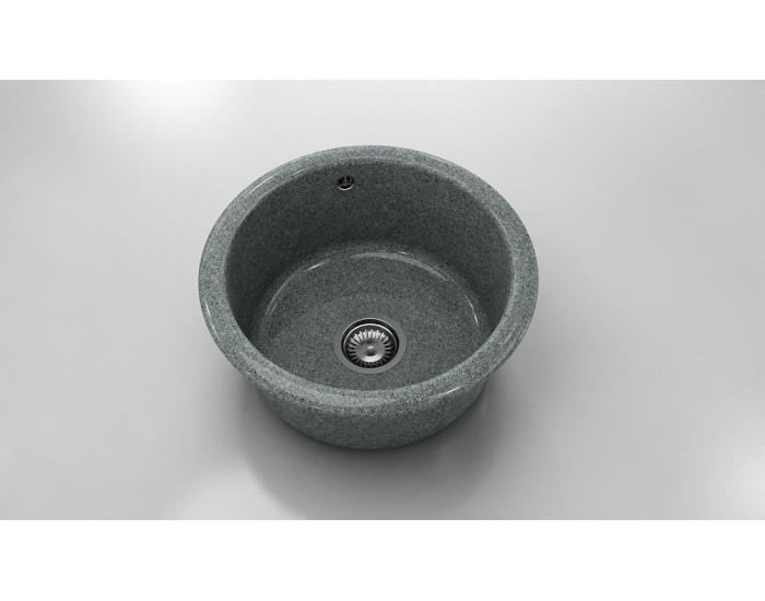 Кръгла мивка Classic 206, Granicite, 254 Slate,  с включен сифон