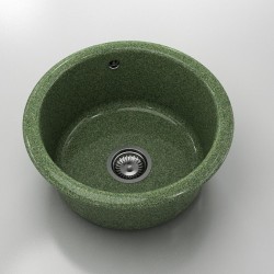 Кръгла мивка Classic 206, Granicite, 620 Greenwood,  с включен сифон - Chiuvete