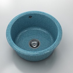 Кръгла мивка Classic 206, Granicite, 740 Planetarium,  с включен сифон - Chiuvete