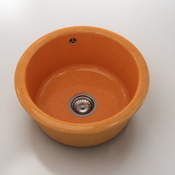 Кръгла мивка Classic 206, Granicite, 849 Tigris,  с включен сифон - Chiuvete