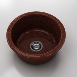 Кръгла мивка Classic 206, Granicite, 939 Brick wall,  с включен сифон - Chiuvete
