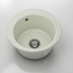 Мивка Classic 220, Polymer marble, 02 Полярен граник, с включен сифон - Chiuvete