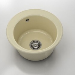 Мивка Classic 220, Polymer marble, 03 Жасмин, с включен сифон - Chiuvete