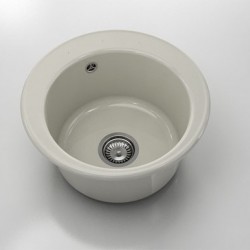 Мивка Classic 220, Polymer marble, 11 Сив гранит, с включен сифон - Chiuvete