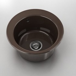 Мивка Classic 220, Polymer marble, 18 Тъмно венге, с включен сифон - Chiuvete