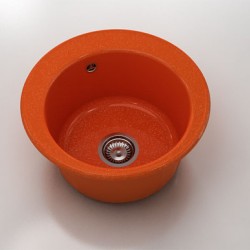 Мивка Classic 220, Polymer marble, 19 Сребрист оранж, с включен сифон - Chiuvete