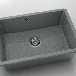 Мивка за долно вграждане Vanguard 236, Granicite, 251 City Grey, с включен сифон - Chiuvete