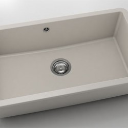 Мивка за долно вграждане Vanguard 232, Fat Granite, 1002 Светлобежов, с включен сифон - Chiuvete