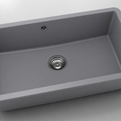 Мивка за долно вграждане Vanguard 232, Fat Granite, 1006 Сив, с включен сифон - Chiuvete