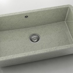 Мивка за долно вграждане Vanguard 232, Granicite, 210 Pewter, с включен сифон - Chiuvete