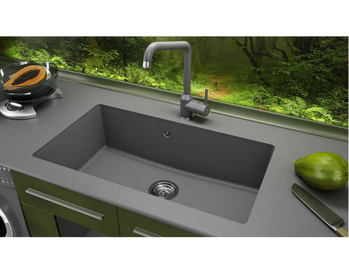 Мивка за долно вграждане Vanguard 232, Granicite, 251 City Grey, с включен сифон