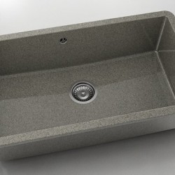 Мивка за долно вграждане Vanguard 232, Granicite, 940 Space Gray, с включен сифон - Chiuvete
