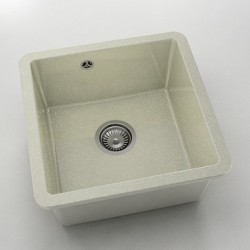 Мивка за долно вграждане Vanguard 222, Granicite, 211 Silver Stone, с включен сифон - Chiuvete