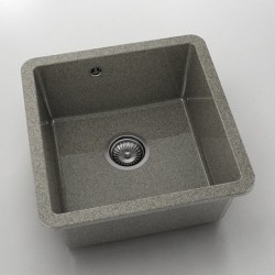Мивка за долно вграждане Vanguard 222, Granicite, 940 Space Gray, с включен сифон - Chiuvete