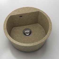 Кръгла мивка Vanguard 223, Granicite, 130 Calahari, с включен сифон - Chiuvete