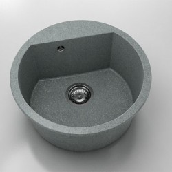 Кръгла мивка Vanguard 223, Granicite, 251 City Grey, с включен сифон - Chiuvete
