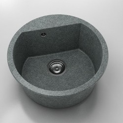 Кръгла мивка Vanguard 223, Granicite, 254 Slate, с включен сифон - Chiuvete