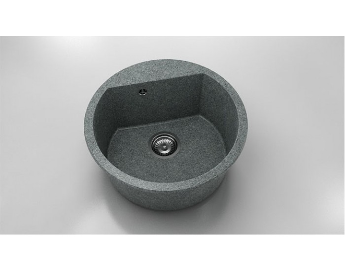 Кръгла мивка Vanguard 223, Granicite, 254 Slate, с включен сифон