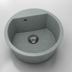 Кръгла мивка Vanguard 223, Granicite, 259 Platina, с включен сифон - Chiuvete