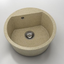Кръгла мивка Vanguard 223, Granicite, 320 Aggregate, с включен сифон - Chiuvete
