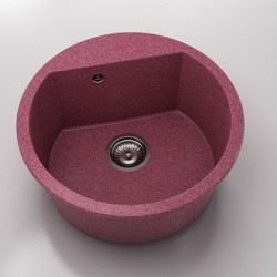 Кръгла мивка Vanguard 223, Granicite, 460 Violet, с включен сифон - Chiuvete