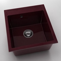 Мивка Vanguard 224, Polymer marble, 15 Кадифе, с включен сифон - Chiuvete