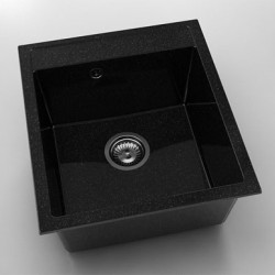 Мивка Vanguard 224, Granicite, 422 Galaxy Black, с включен сифон - Chiuvete