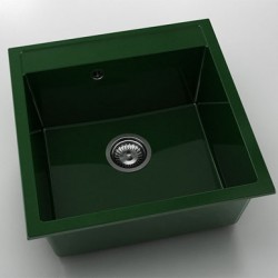 Мивка Vanguard 225, Polymer marble, 09 Зелен гранит, с включен сифон - Chiuvete