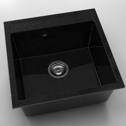 Мивка Vanguard 225, Granicite, 422 Galaxy Black, с включен сифон - Chiuvete