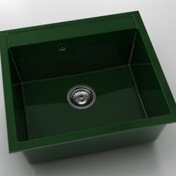Мивка Vanguard 226, Polymer marble, 09 Зелен гранит, с включен сифон  - Chiuvete