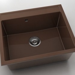 Мивка Vanguard 227, Polymer marble, 17 Светло венге, с включен сифон - Chiuvete
