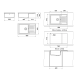 Мивка Vanguard 228, Granicite, 920 Granada, с включен сифон