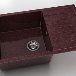 Мивка Vanguard 228, Granicite, 100 Bordo, с включен сифон - Chiuvete