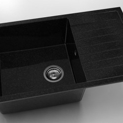 Мивка Vanguard 228, Granicite, 422 Galaxy Black, с включен сифон - Chiuvete