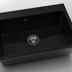 Мивка Vanguard 231, Granicite, 422 Galaxy Black, с включен сифон - Chiuvete
