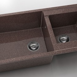 Мивка Vanguard 235, Granicite, 560 Merlot, с включен сифон - Chiuvete