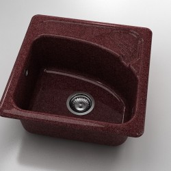  Mивка Classic 201, Granicite, 100 Bordo, с включен сифон  - Bucătărie