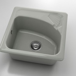  Mивка Classic 201, Polymer marble, 13 Инокс, с включен сифон  - Bucătărie