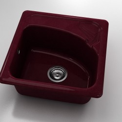  Mивка Classic 201, Polymer marble, 15 Кадифе, с включен сифон  - Bucătărie