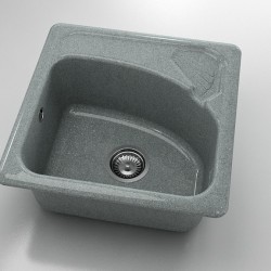  Mивка Classic 201, Granicite, 251 City Grey, с включен сифон  - Bucătărie
