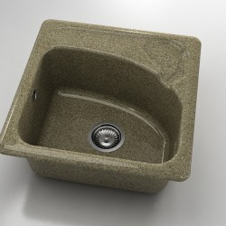  Mивка Classic 201, Granicite, 330 Walnut Toffee, с включен сифон  - Bucătărie