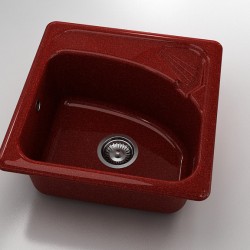  Mивка Classic 201, Granicite, 530 Firebrick,  с включен сифон  - Bucătărie