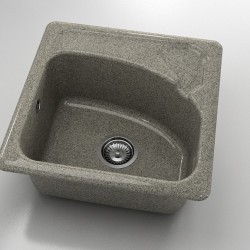 Mивка Classic 201, Granicite, 940 Space Gray,  с включен сифон  - Bucătărie