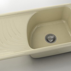  Mивка Classic 203, Polymer Marble, 03 Жасмин, с включен сифон  - Bucătărie