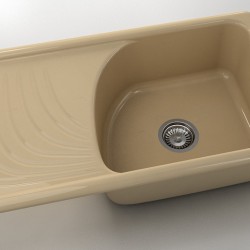  Mивка Classic 203, Polymer Marble, 04 Розов оникс, с включен сифон  - Bucătărie