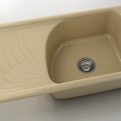  Mивка Classic 203, Polymer Marble, 05 Капучино гранит, с включен сифон  - Bucătărie