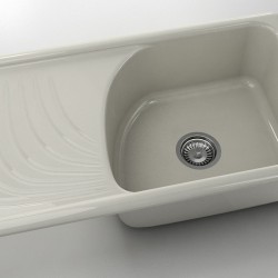  Mивка Classic 203, Polymer Marble, 11 Сив гранит, с включен сифон  - Bucătărie