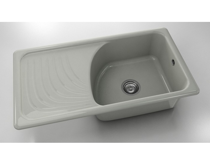 Mивка Classic 203, Polymer Marble, 13 Инокс, с включен сифон